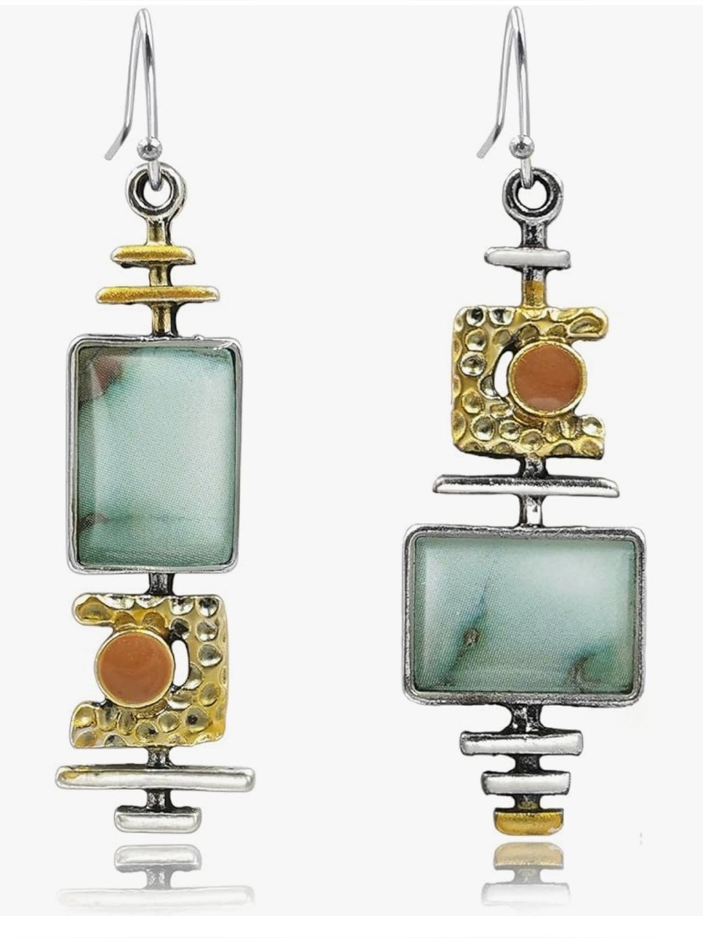 Turquoise and Gold Earrings